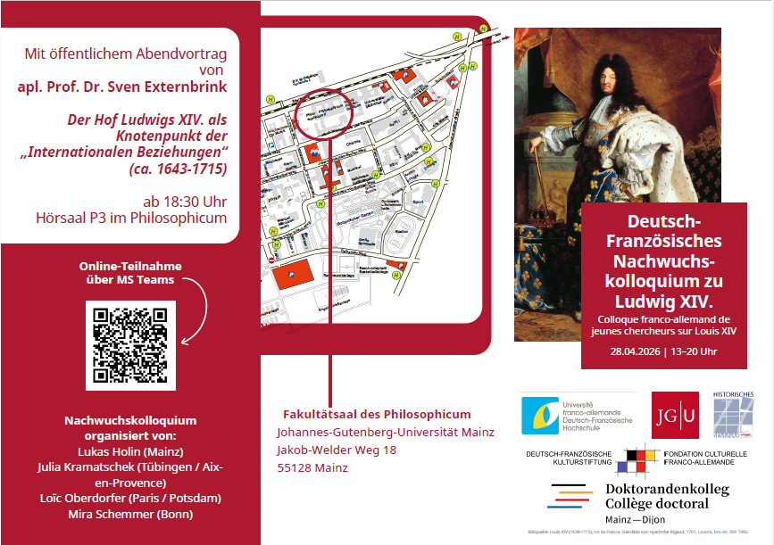 Nachwuchskolloquium zu Ludwig XIV.